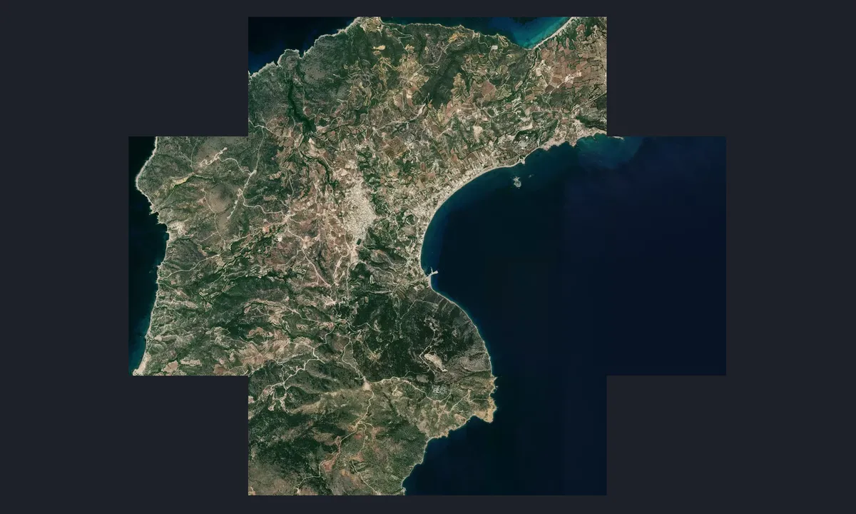Flyfoto av Kefalos-Kos West