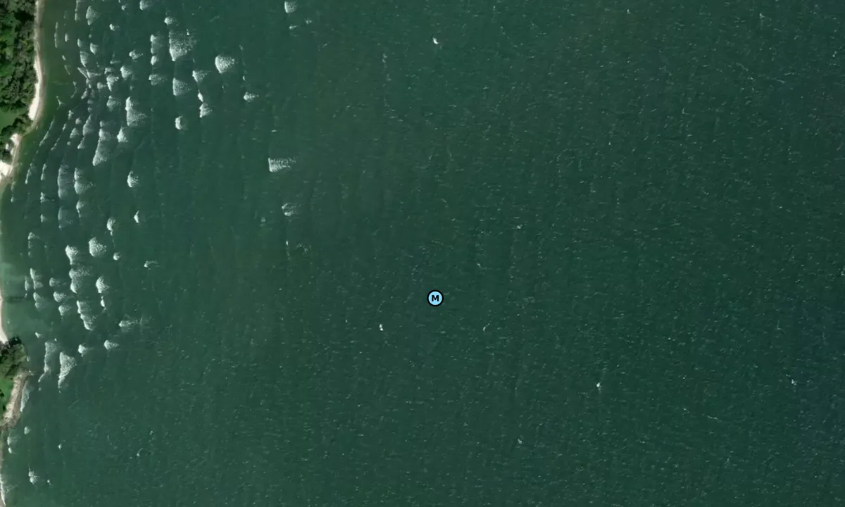 Satelite image of Kelleys Island (East)