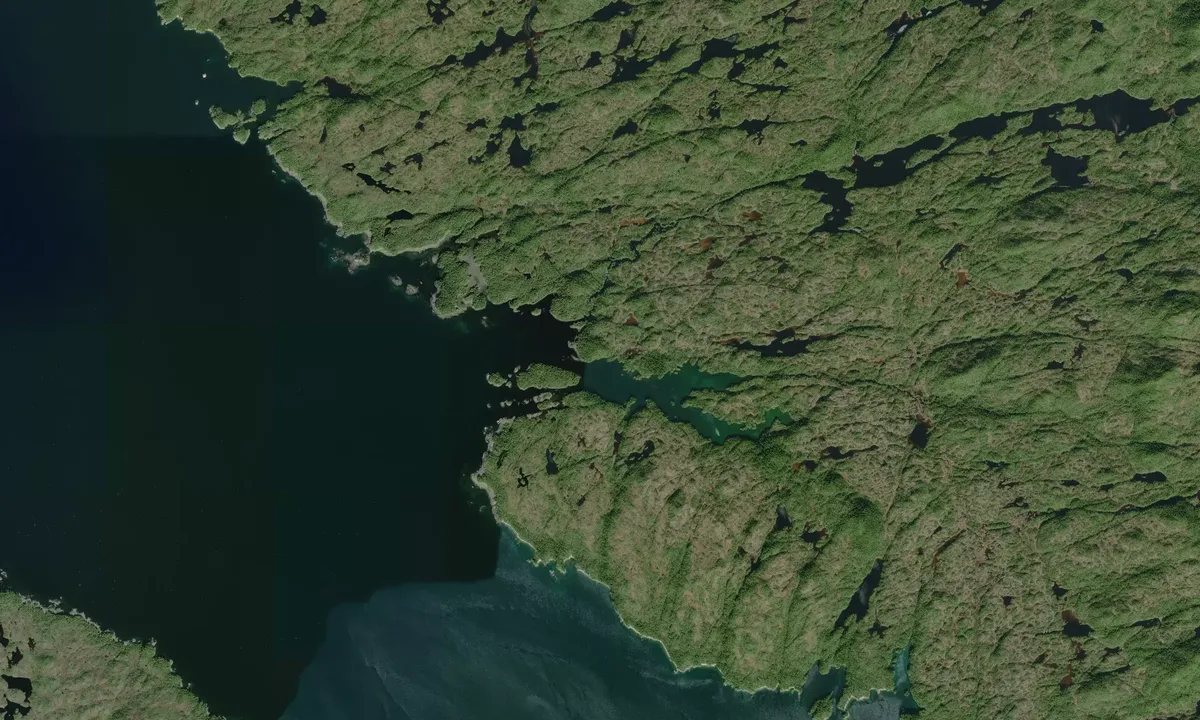 Flyfoto av Keswar Inlet