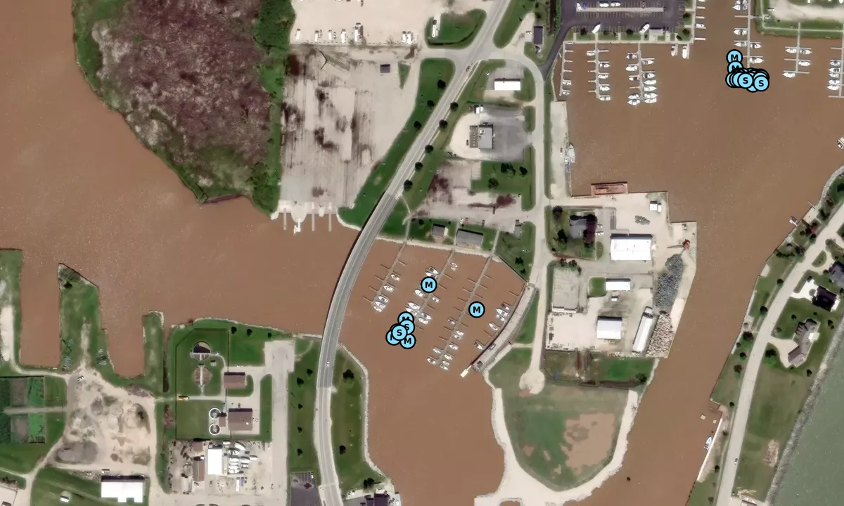Satelite image of Kewaunee City Dock