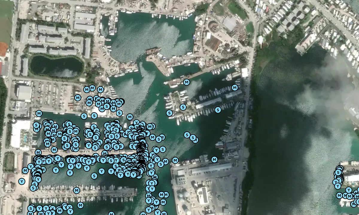 Satelite image of Key West Rigging
