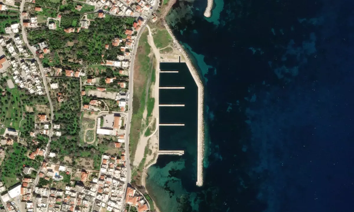Flyfoto av Khios marina