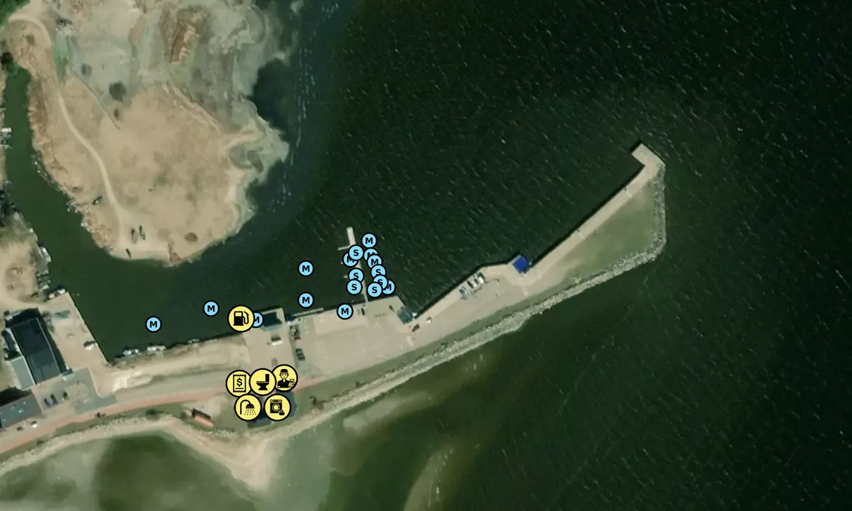 Satelite image of Kihnu sadam
