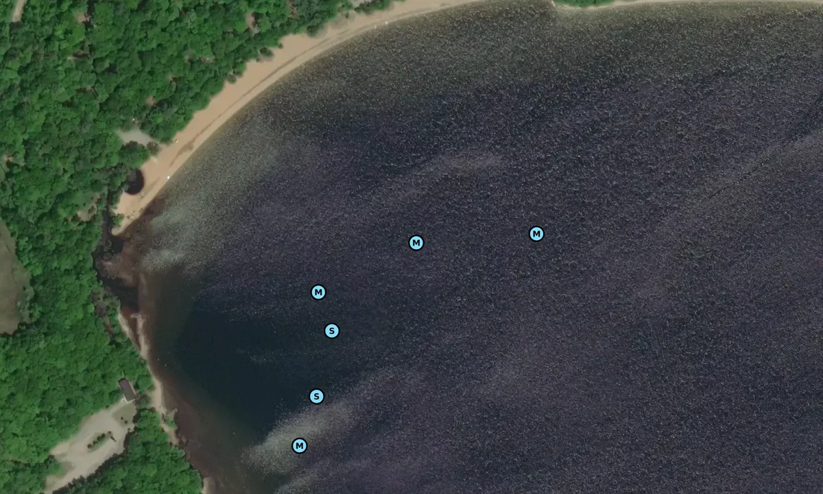 Satelite image of Kilcoursie Bay Killbear Provincial Park