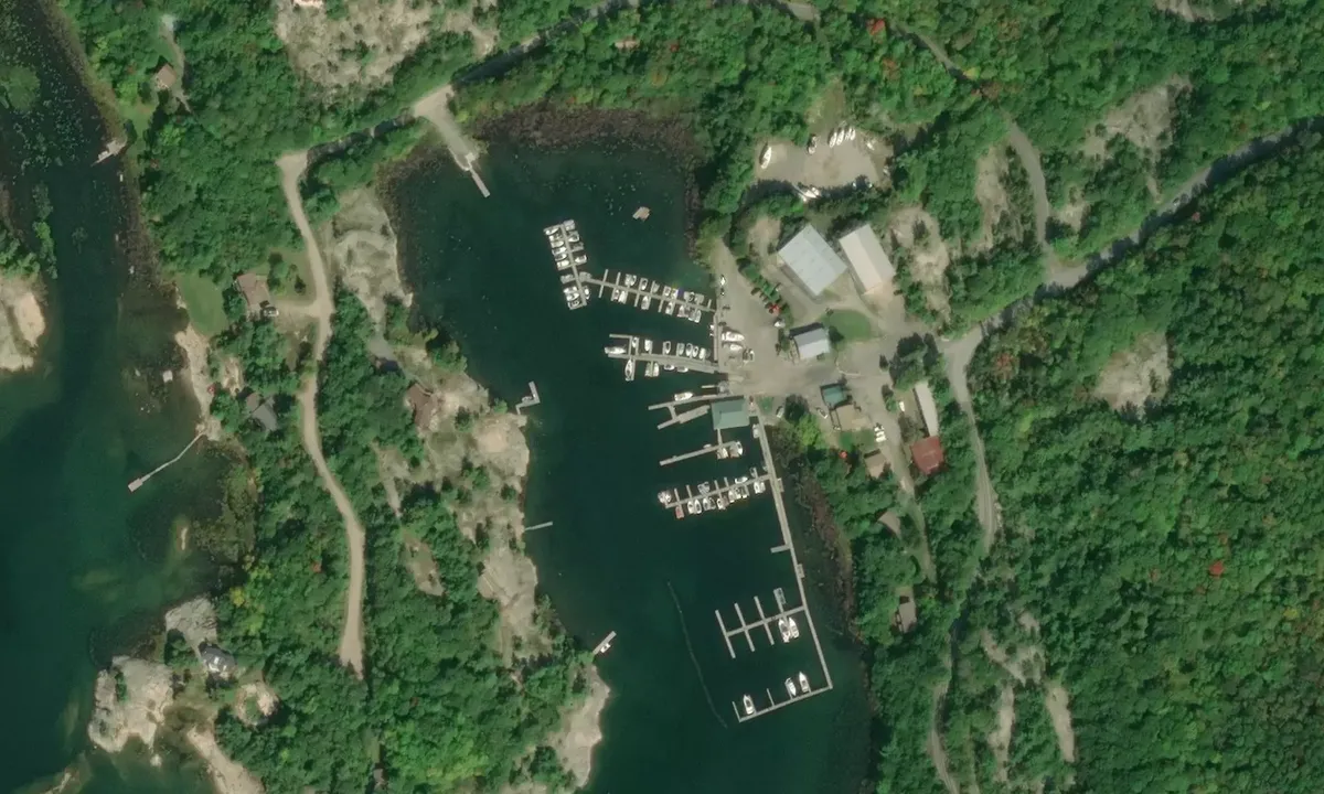 Satelite image of Killbear Marina