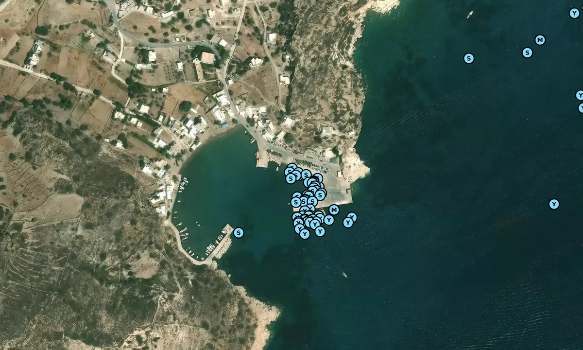 Satelite image of Kimolos