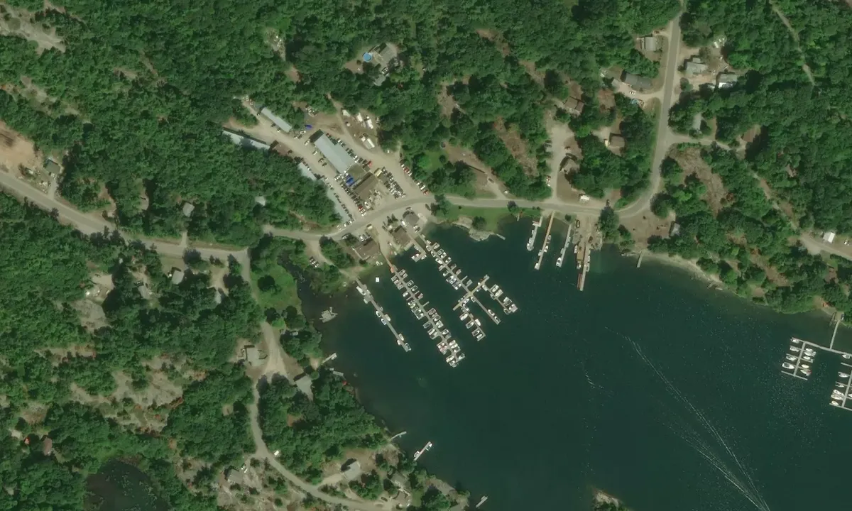 Satelite image of King Bay Marina