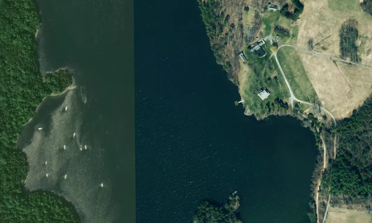 Satelite image of Kingsland Bay State Park