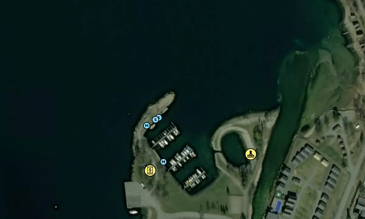 Satelite image of Kinsarvik Gjestehamn