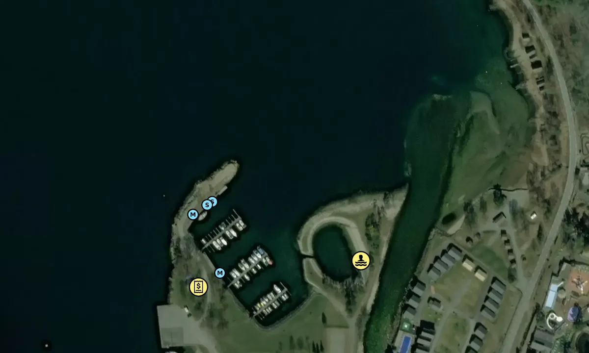 Satelite image of Kinsarvik Gjestehamn