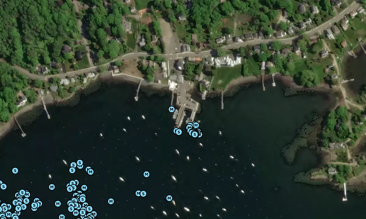 Satelite image of Kittery Point Town Wharf