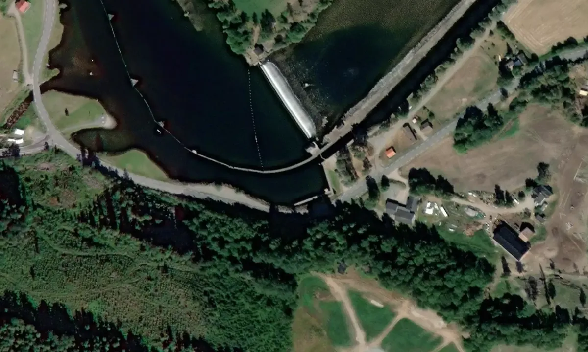 Satelite image of Kjeldal Gjestebrygge