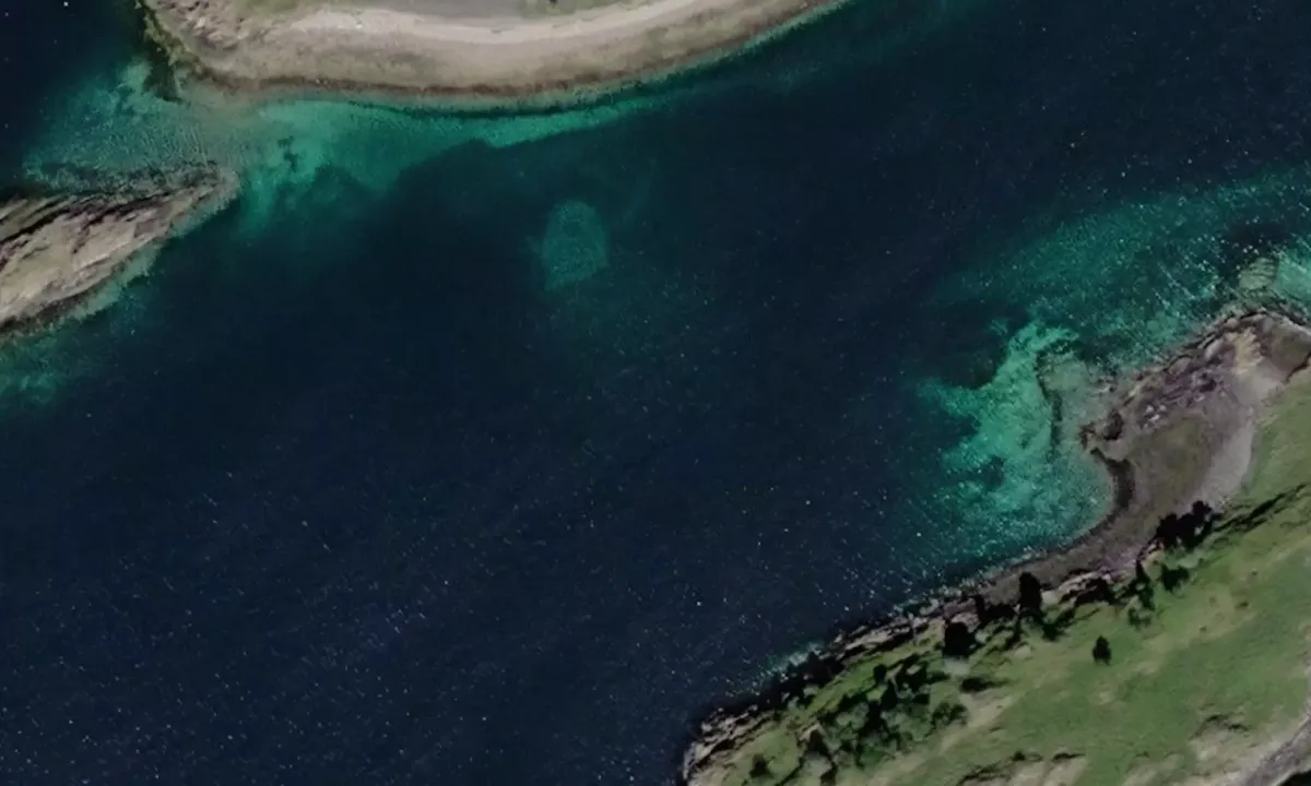 Satelite image of Kjeøya