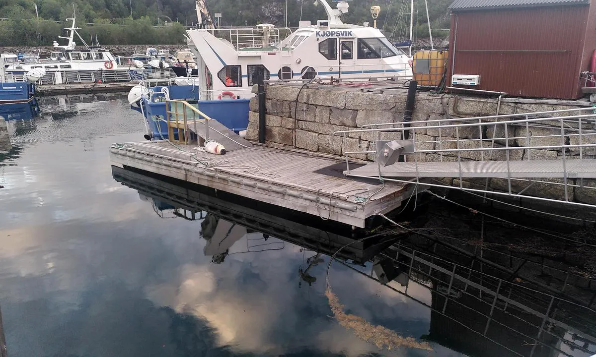 Kjøpsvikvågen Gjestehavn: {"base": "no", "no": "Dieselfylling ved brygge innerst. Grunt ved fj\u00e6re sj\u00f8 (~1m), 3,5m ved flo.", "se": "Dieselp\u00e5fyllning vid brygga innerst. Grunt vid l\u00e5gvatten (~1m), 3,5m vid h\u00f6gvatten.", "en": "Diesel refueling at the pier innermost. Shallow at low tide (~1m), 3.5m at high tide.", "da": "Dieselfyldning ved broen inderst. Grunt ved ebbe (~1m), 3,5m ved flod."}