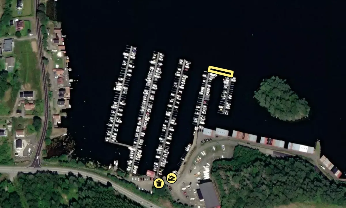 Satelite image of Kjørrefjord småbåthavn