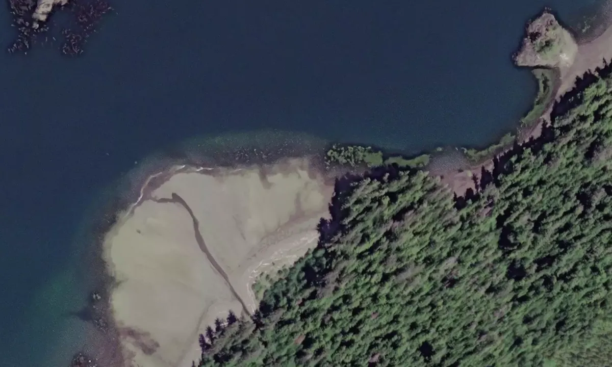 Satelite image of Klaskino Inlet