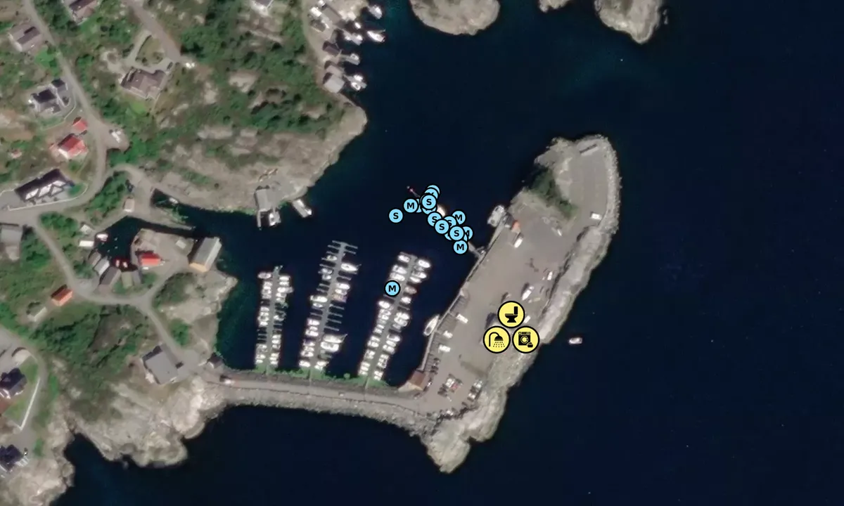 Satelite image of Kleppholmen Marina