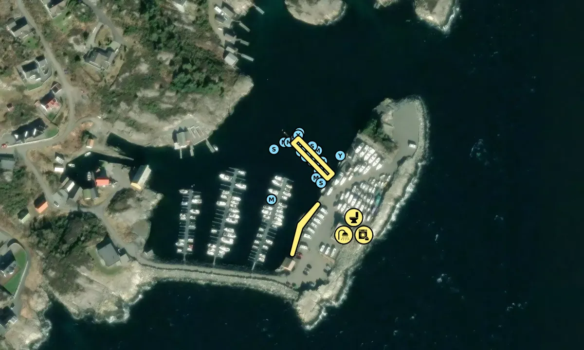 Satelite image of Kleppholmen Marina