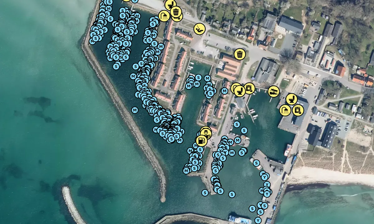 Satelite image of Klintholm Havn