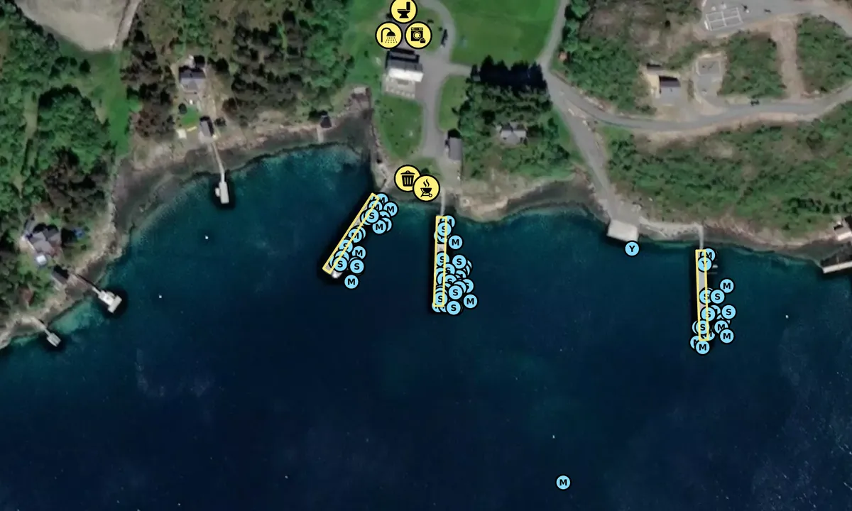 Satelite image of Klokkergården Marina - Rødøy