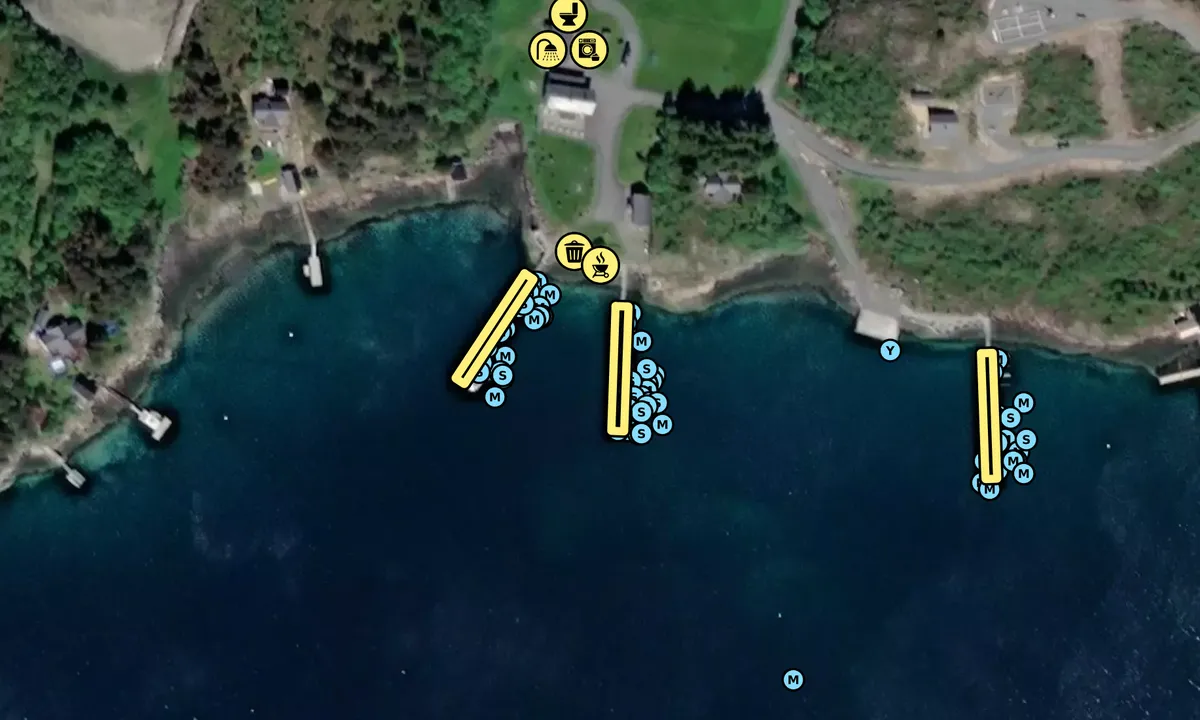 Satelite image of Klokkergården Marina - Rødøy