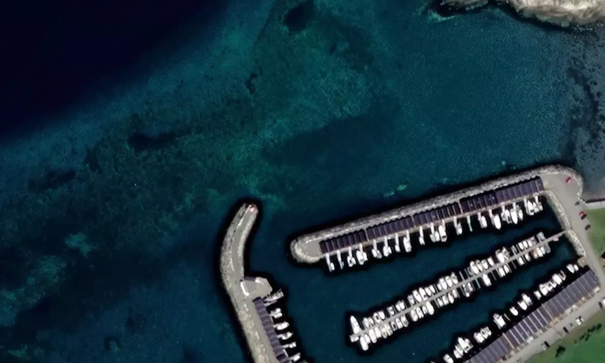 Satelite image of Kløkstad Fritidshavn