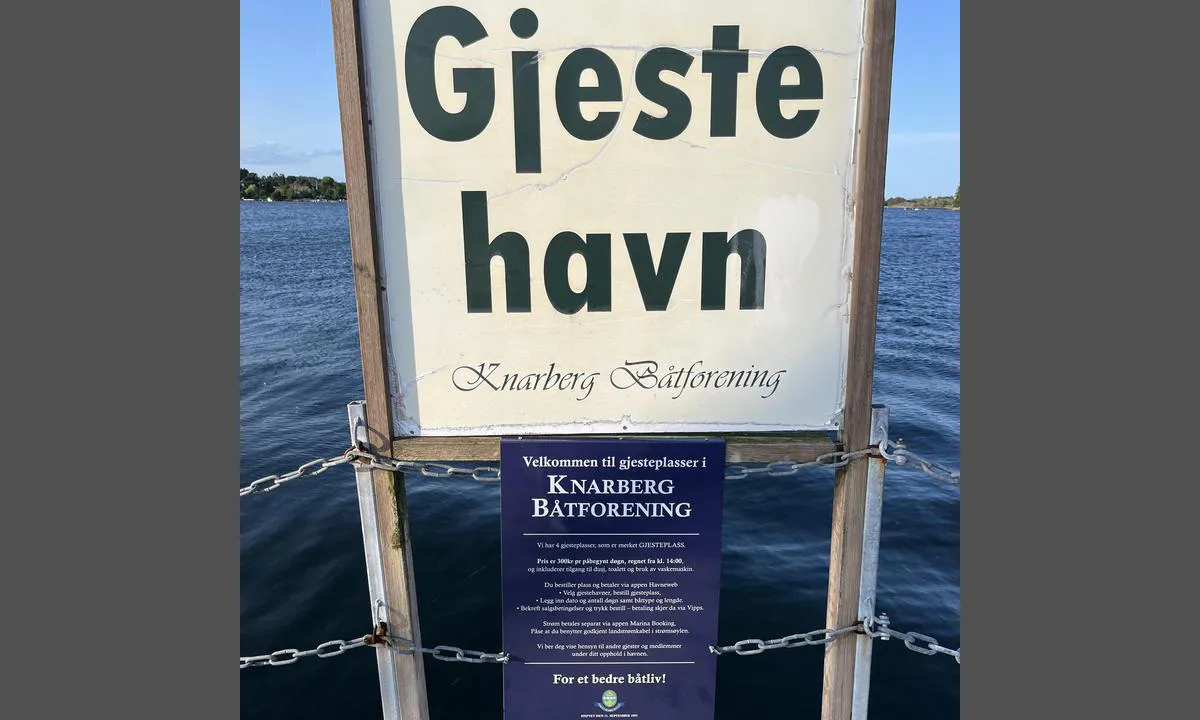 Knarberg Båthavn: Infoskilt