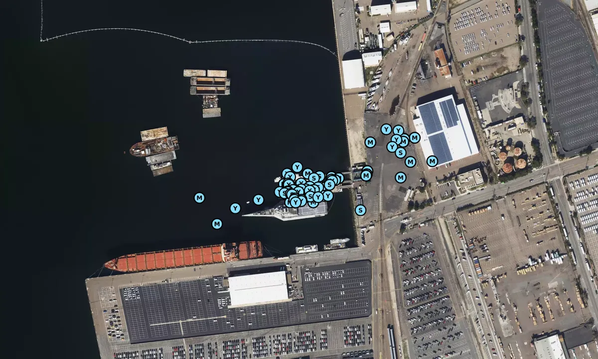 Satelite image of Knight and Carver Yacht Center