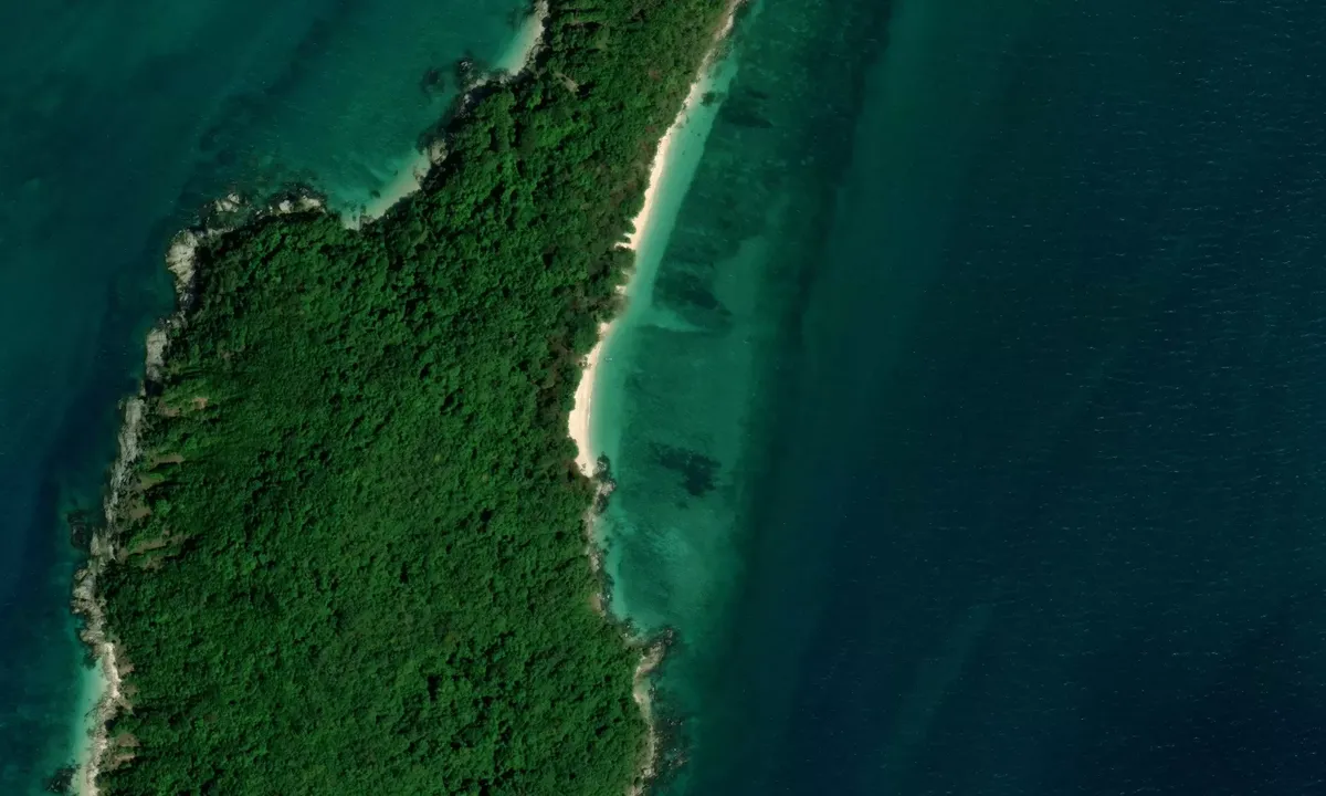Satelite image of Ko Bon Island