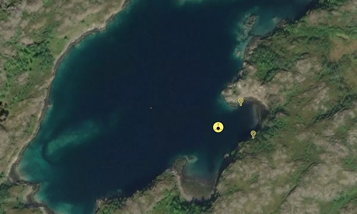 Flyfoto av Kobbhamn - Helløy
