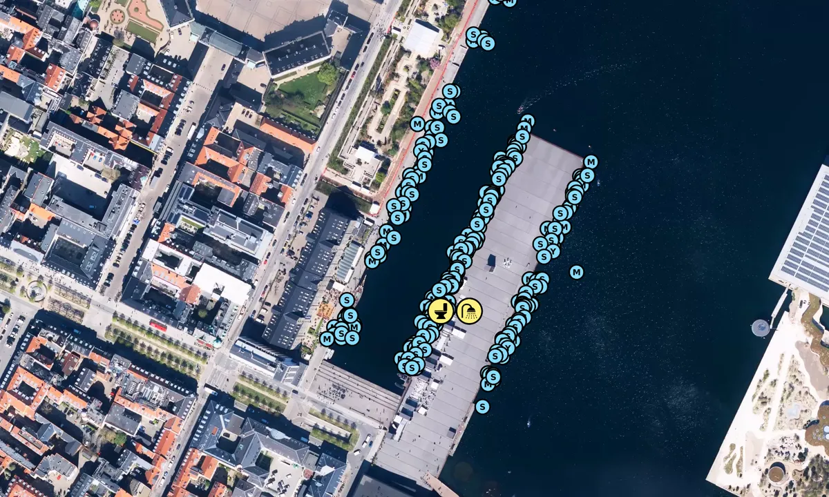 Flyfoto av Københavns Inderhavn - Kvæsthusbroen