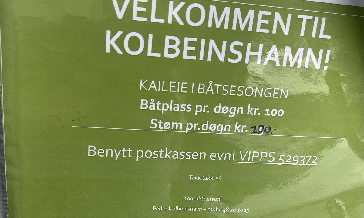 Kolbeinshamn Gjestehamn: {"base": "no", "no": "Oppdaterte priser juli 2024", "se": "Uppdaterade priser juli 2024", "en": "Updated prices July 2024", "da": "Opdaterede priser juli 2024"}