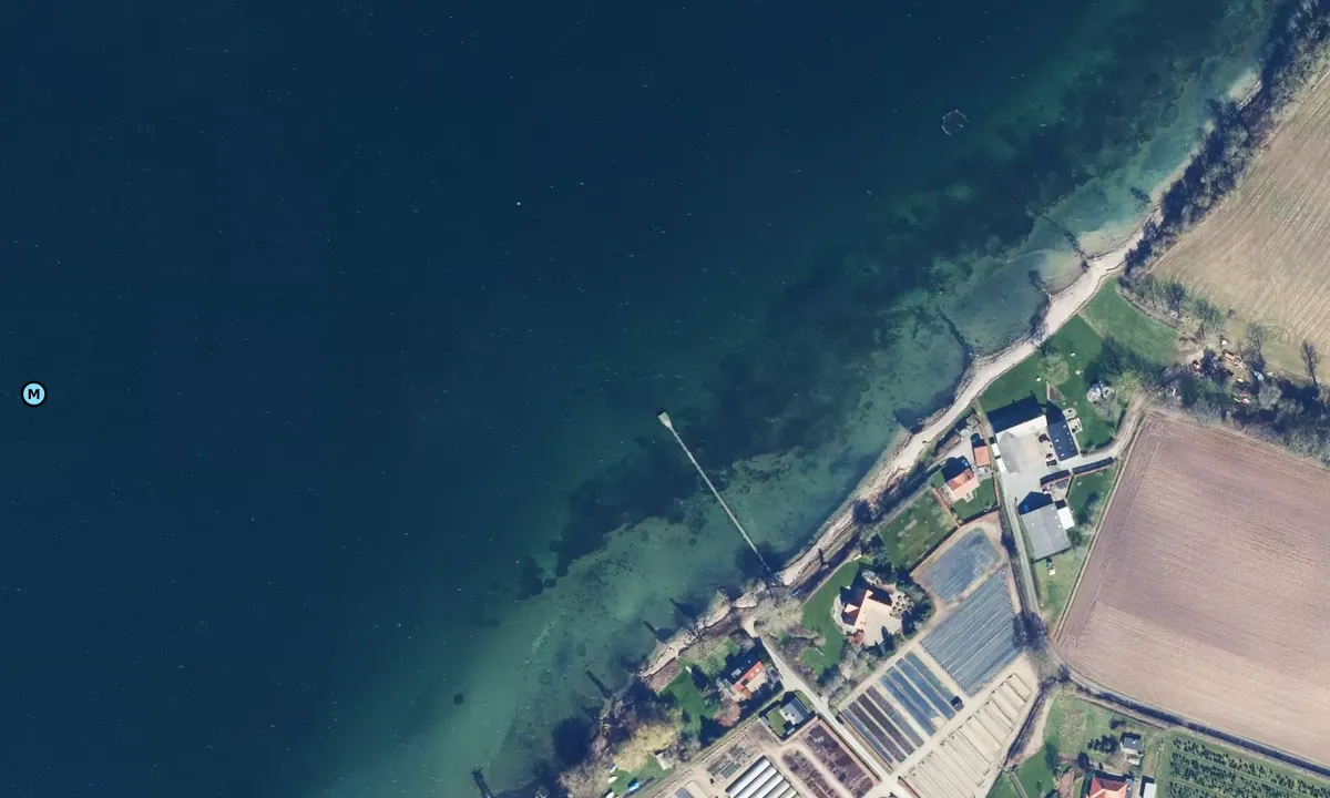 Satelite image of Kolding Fjord - Paradisbugten bouy