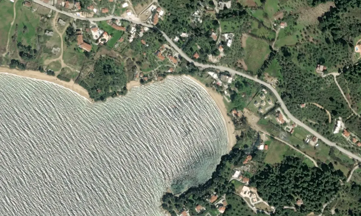Flyfoto av Kolios Bay