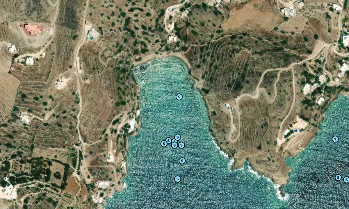 Satelite image of Kolitsani Cove