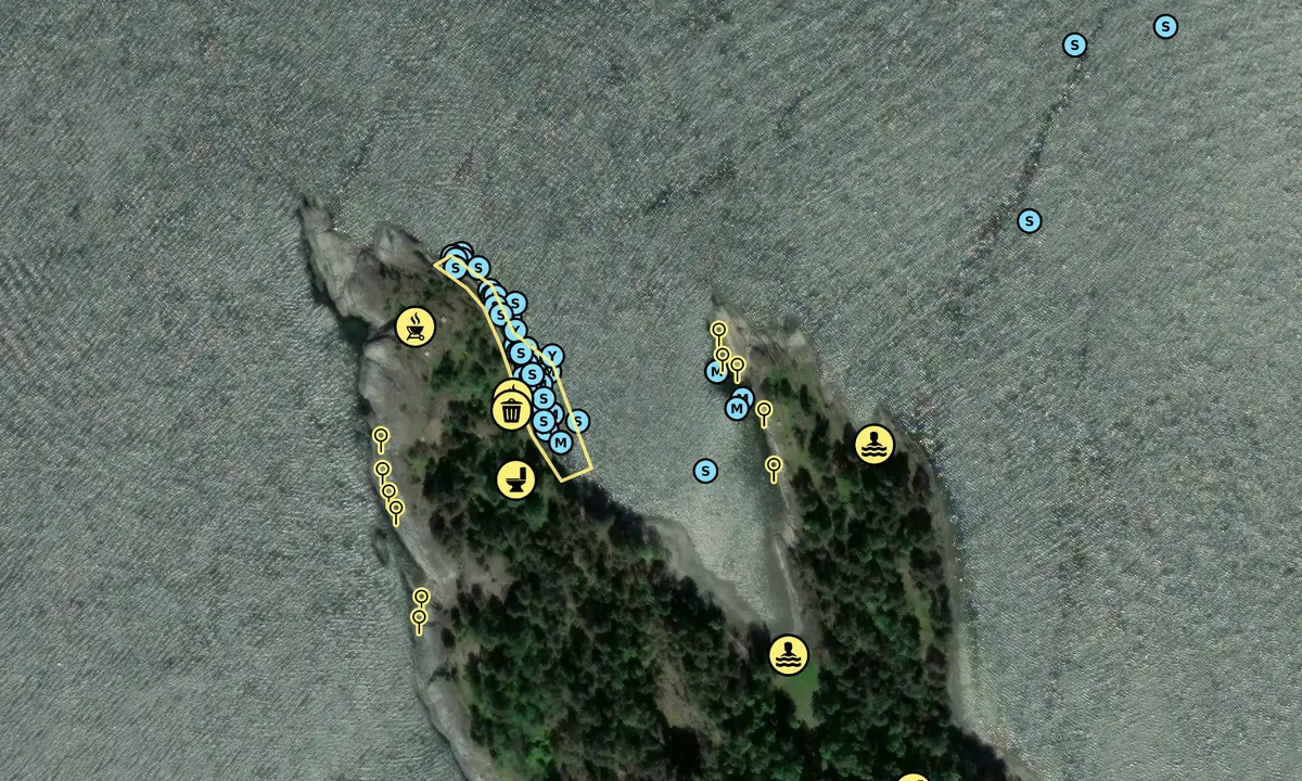 Satelite image of Kommersøya Nord