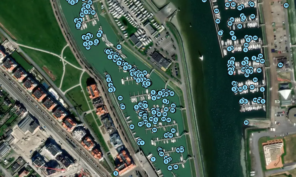 Satelite image of Koninklijk Yacht Club Nieuwpoort