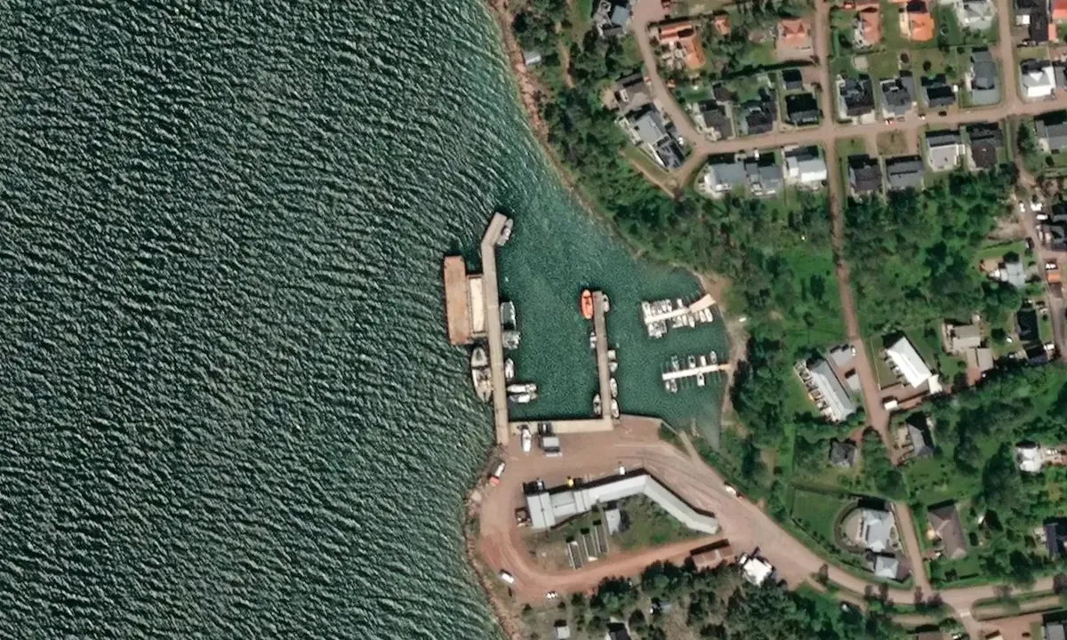 Satelite image of Korrvik Harbour