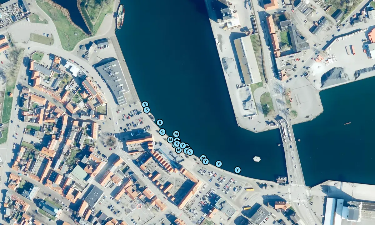 Satelite image of Korsør Havn