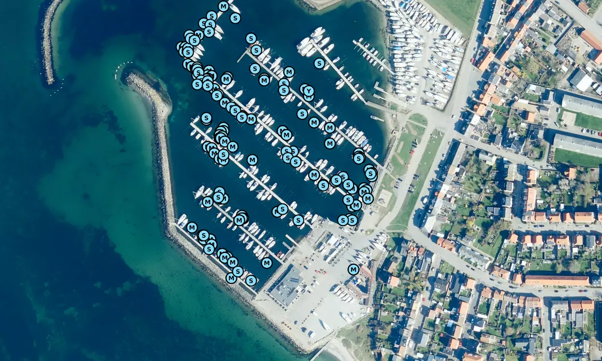 Satelite image of Korsør Lystbådehavn