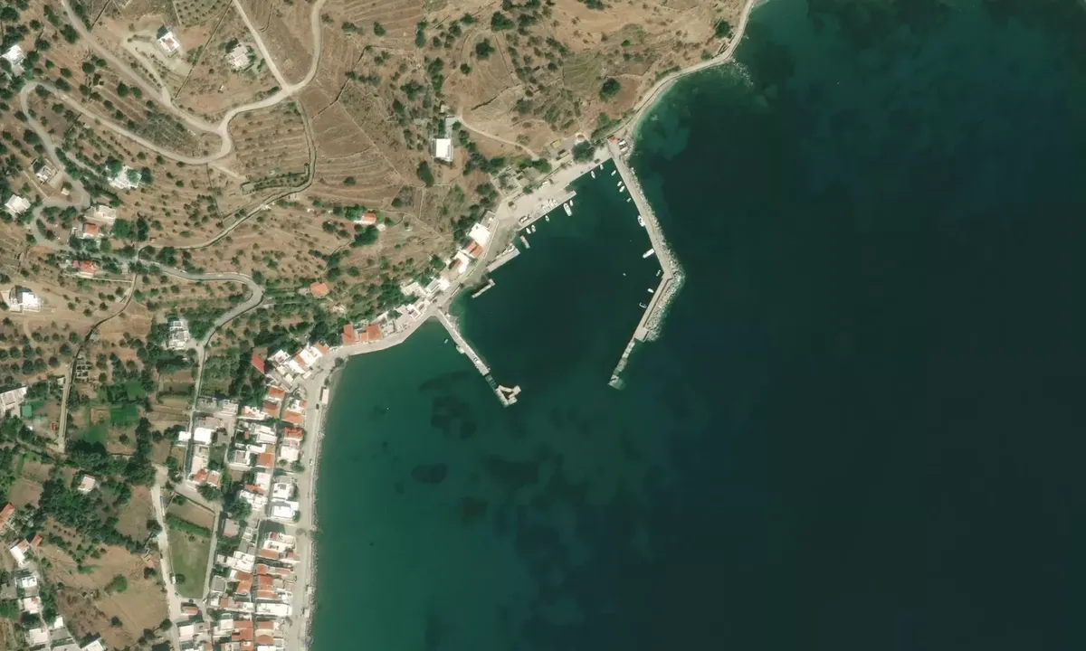 Satelite image of Korthi Harbor