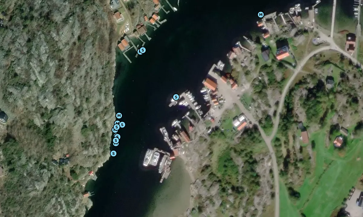 Satelite image of Kostersundet - Långegärde brygga