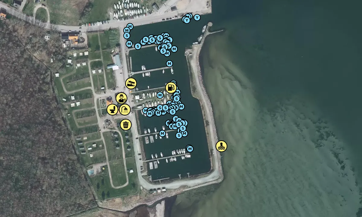 Satelite image of Kragenæs Marina Lystcamp