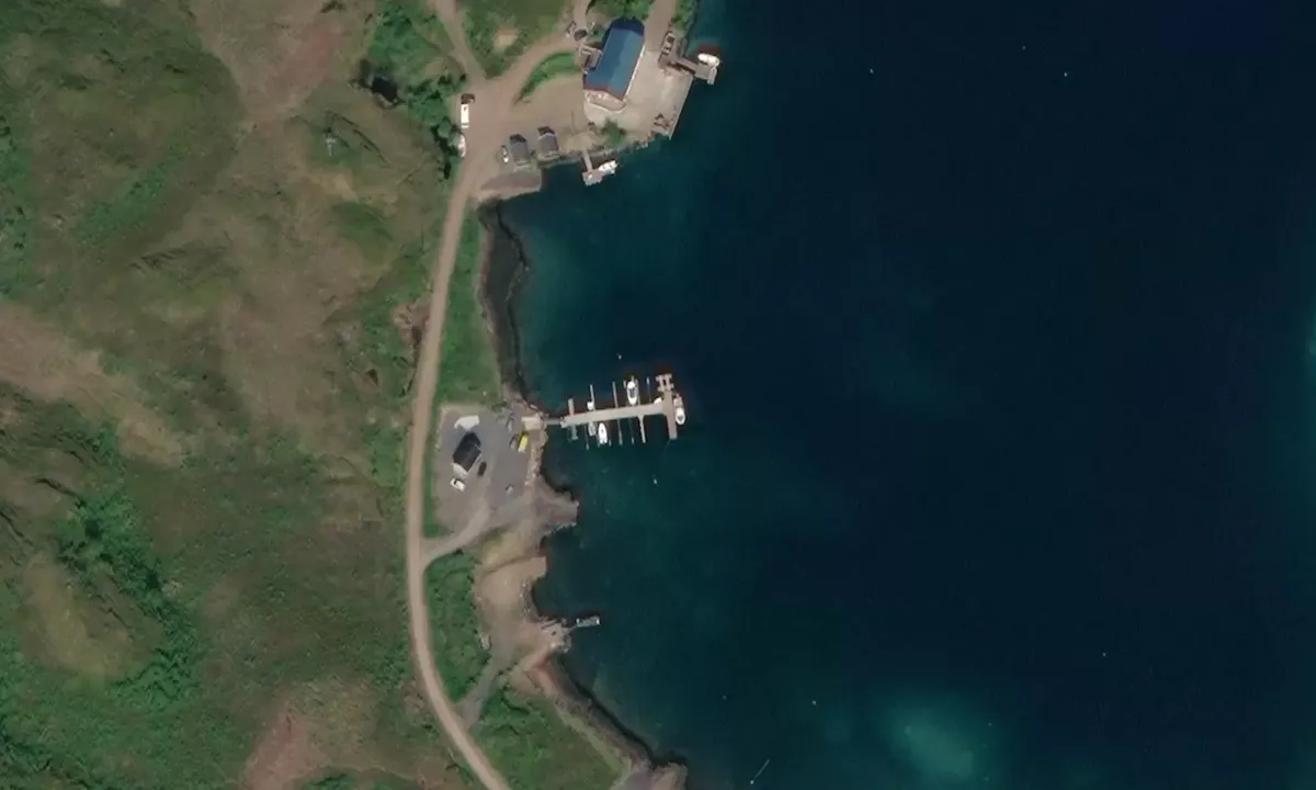 Satelite image of Kråknes - Eidet