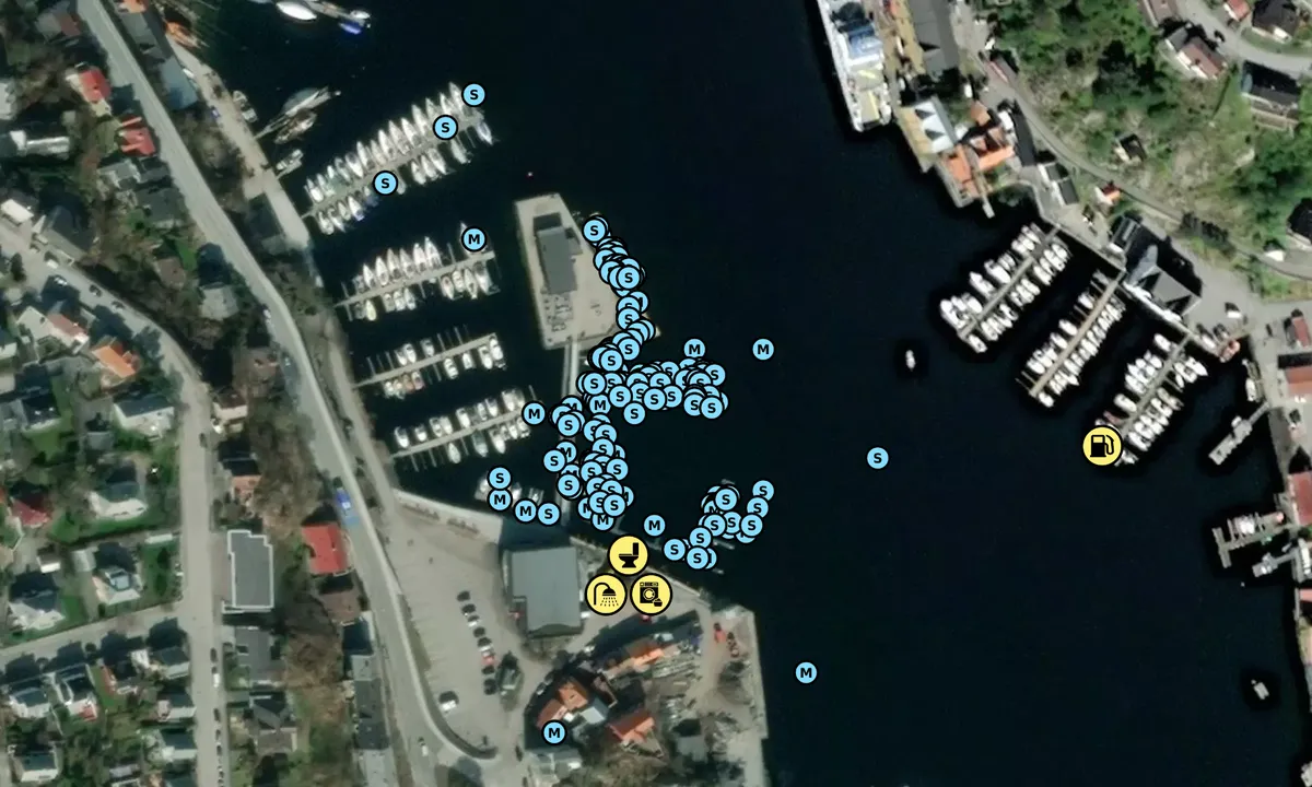 Satelite image of Kranaskjæret Gjestehavn Kristiansund