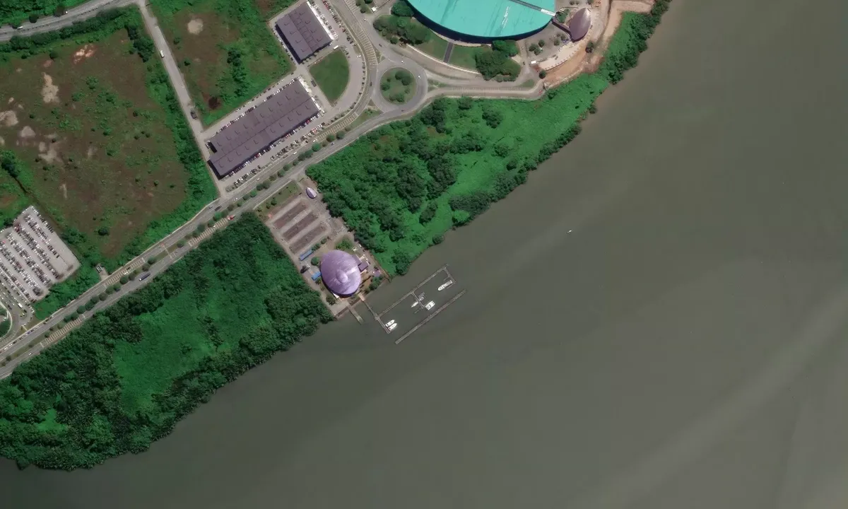 Satelite image of Kuching Marina