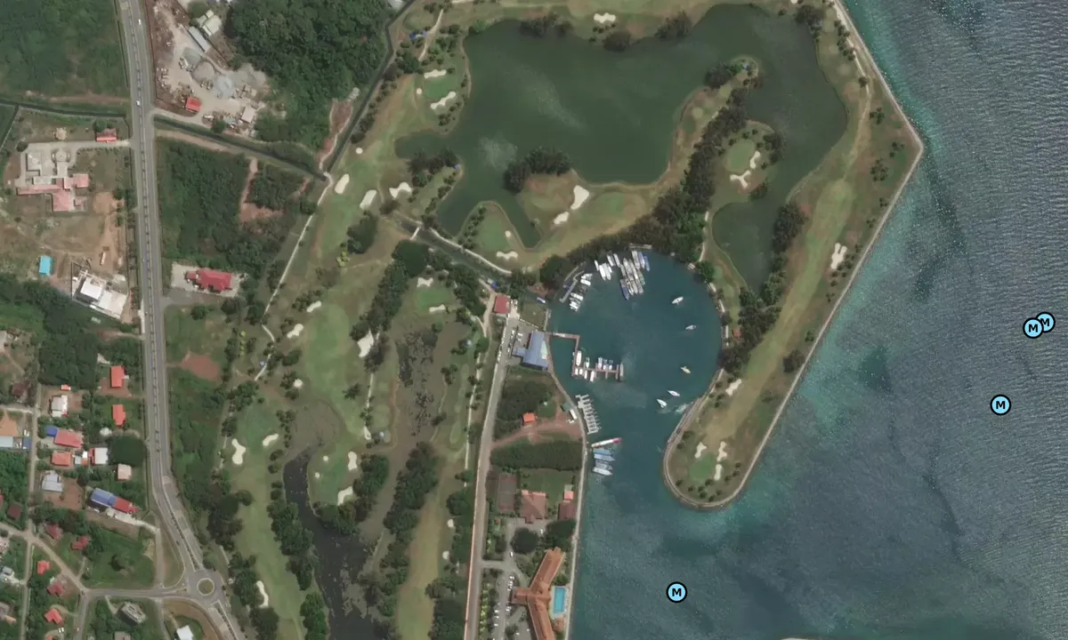 Satelite image of Kudat Marina