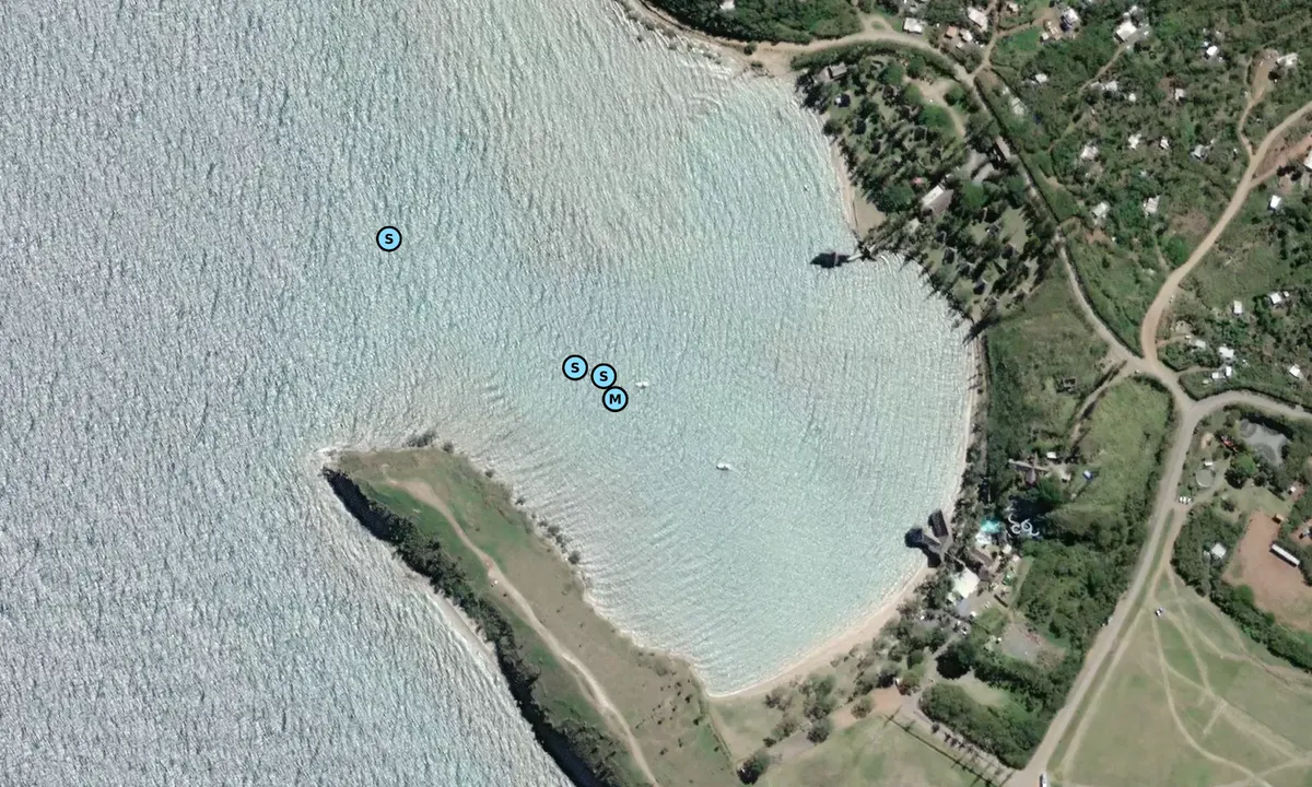 Satelite image of Kuendu Beach