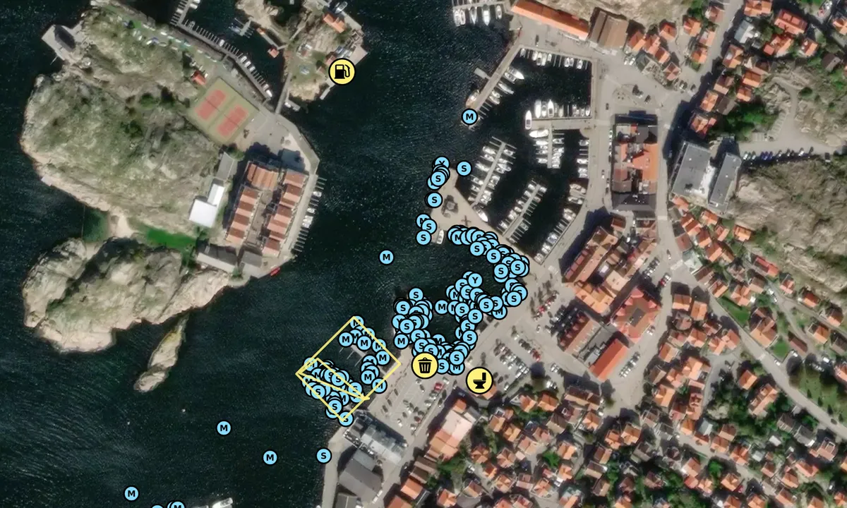 Satelite image of Kungshamn Gästhamn