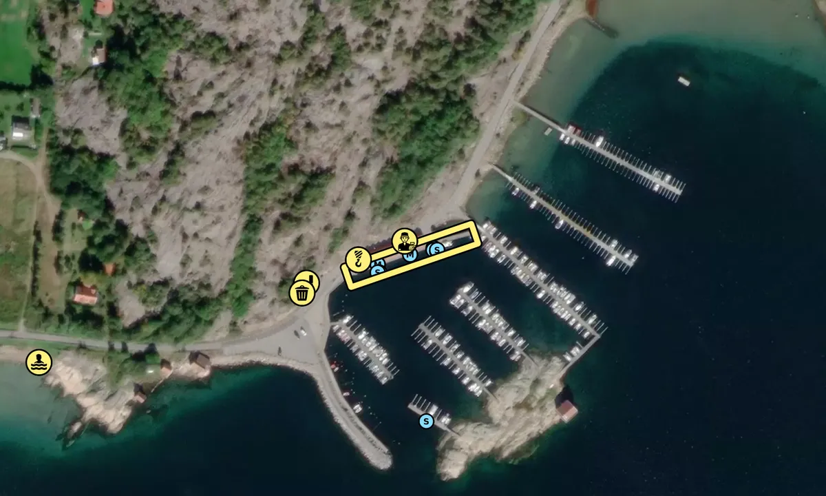 Satelite image of Kungsviks Hamnförening